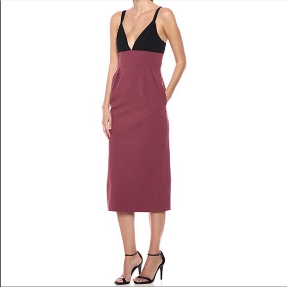 Jill Stuart Two-Tone Colorblock Cocktail Dress 6 - Picture 8 of 8